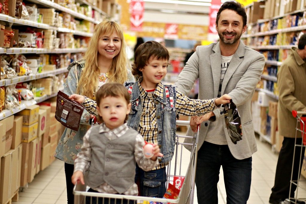 Familia de compras